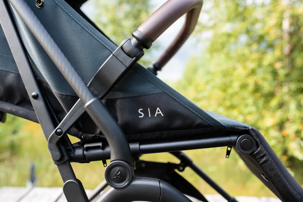 Sia frame and suspension, close up outdoors